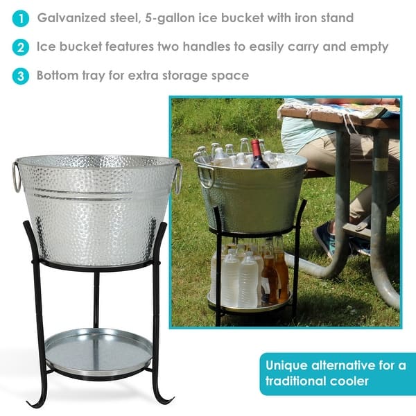 Galvanised Steel Bucket - 15L - Bunnings Australia