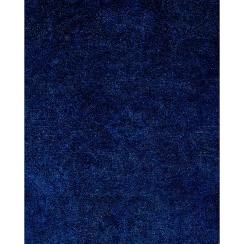 Fine Vibrance One-of-a-Kind Hand-Knotted Area Rug - Blue, 6' 1" x 9' 2" - 6' 1" x 9' 2"