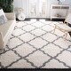 preview thumbnail 19 of 18, SAFAVIEH Dallas Shag Giusy Trellis 1.5-inch Thick Rug - Navy/Ivory - 5' 1" x 7' 6"