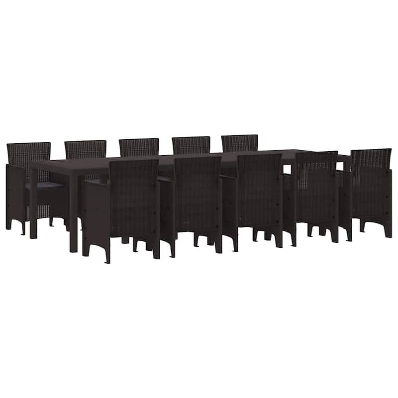 vidaXL Garden Dining Set 11/13 pcs - 118.1 x 39.4 x 28.7