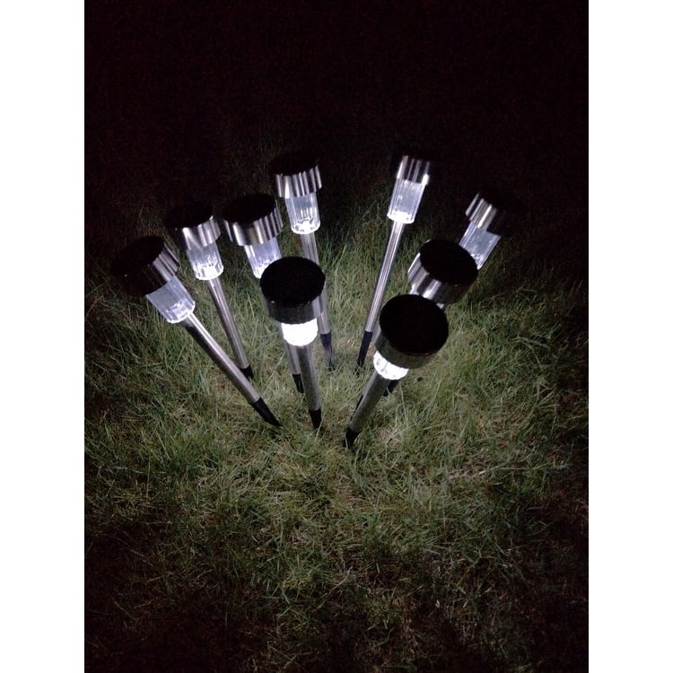 24pcs High Brightness Solar Power LED Lawn Lamps with Lampshades