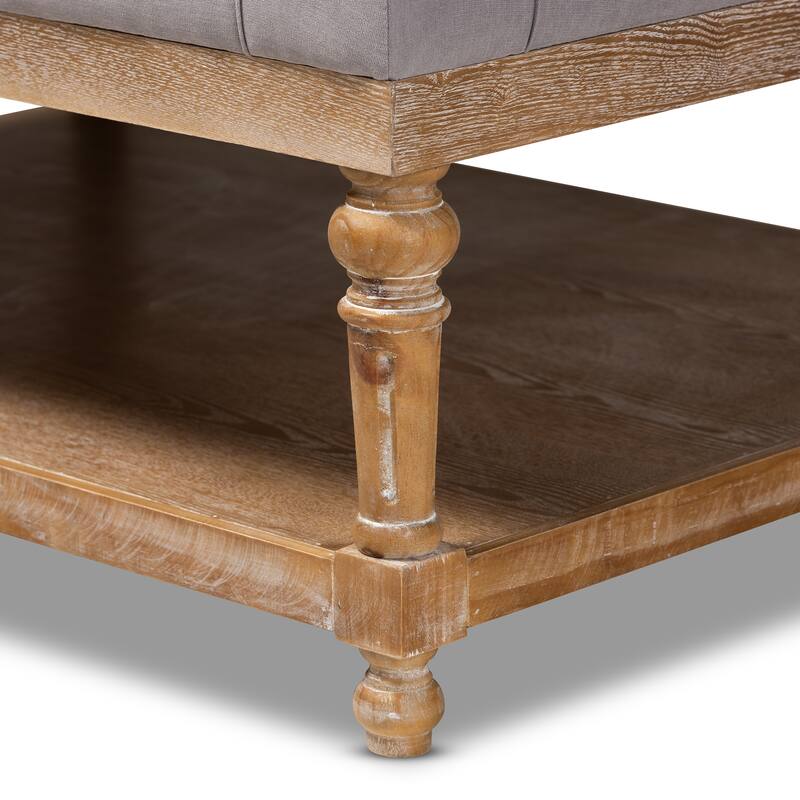 The Gray Barn Windy Ridge Modern and Rustic Cocktail Ottoman