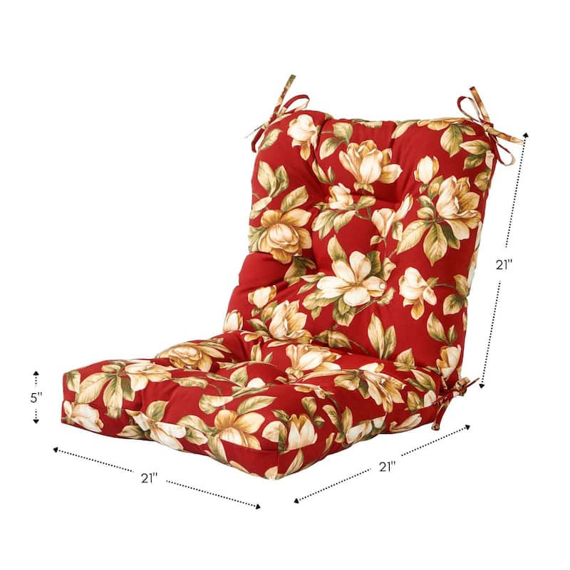21-inch x 42-inch Outdoor Seat/Back Chair Cushion (Cushion Only)