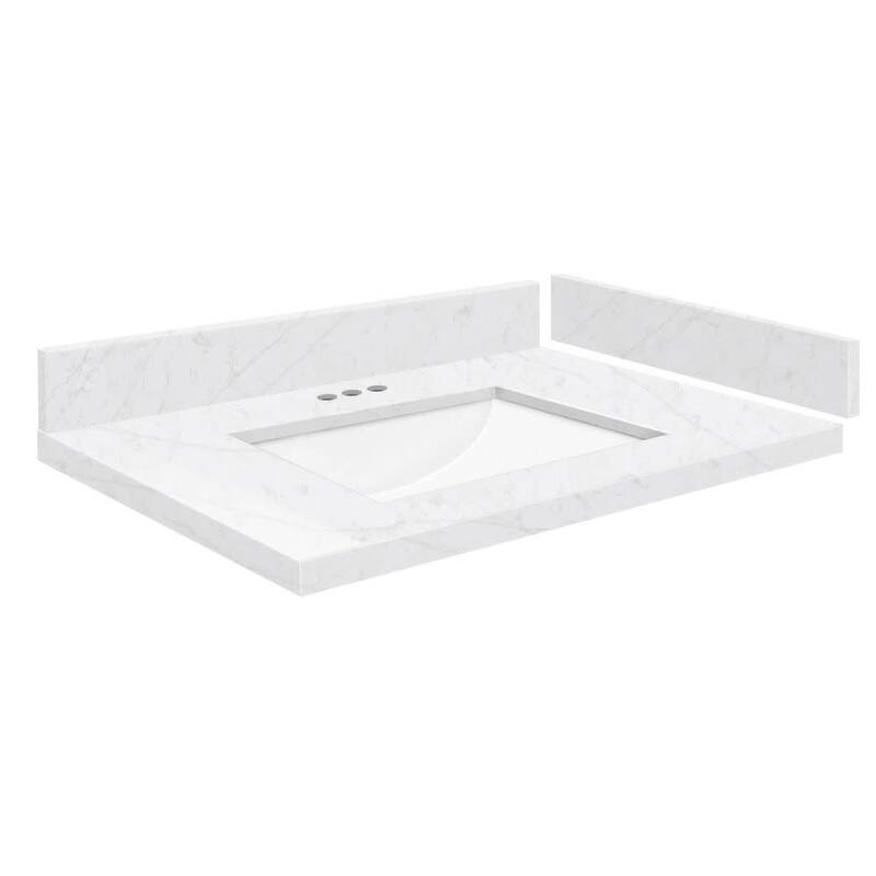 Transolid VT28x22-1RU-4 Silestone 28" Quartz Vanity Top with