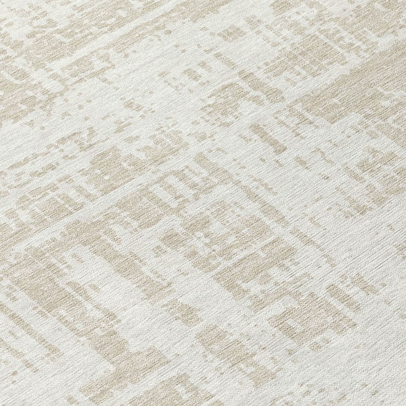 Machine Washable Indoor/ Outdoor Chantille Abstract Solid Rug