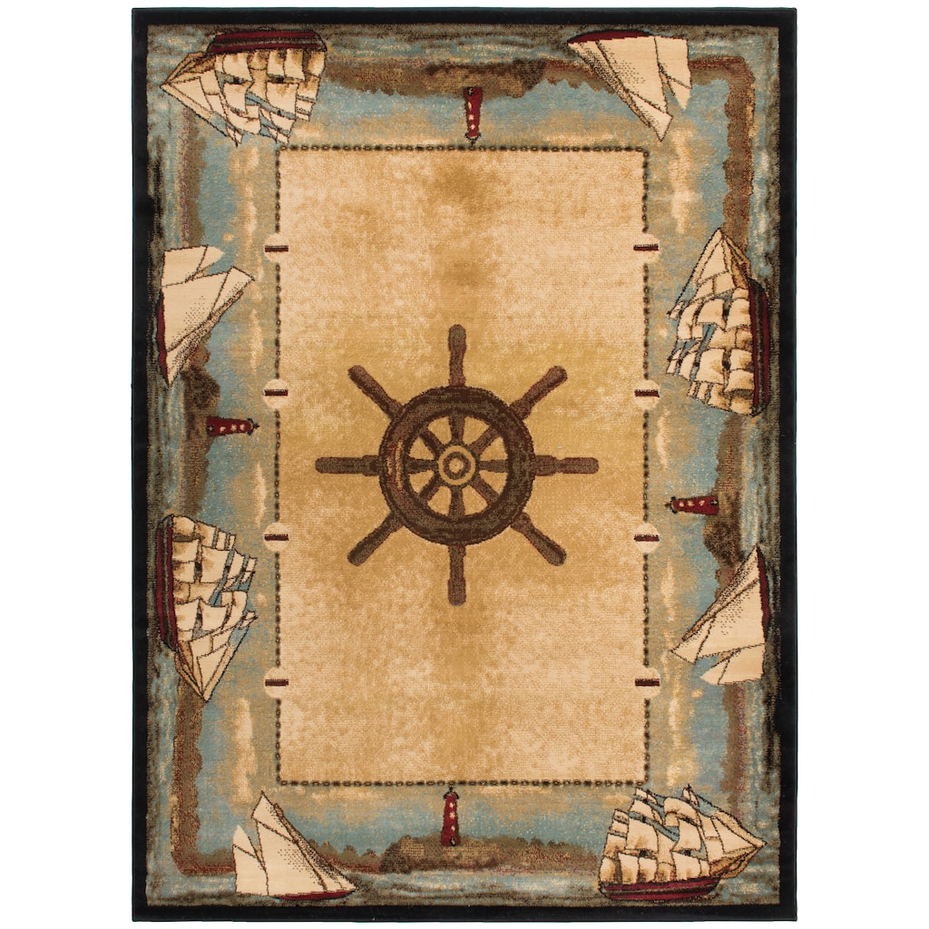 American Destination Key West Nautical Area Rug
