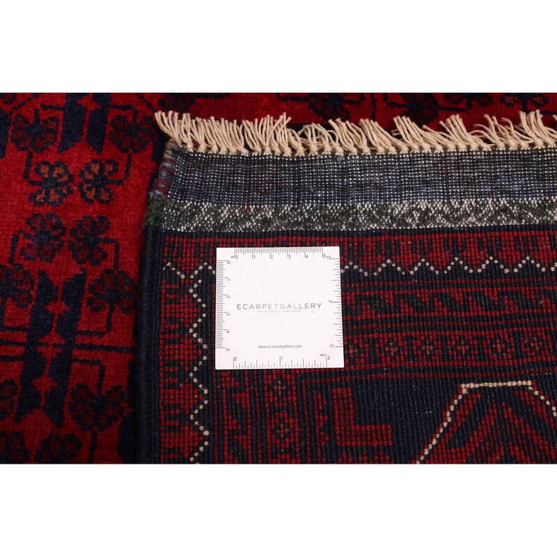 ECARPETGALLERY Hand-knotted Finest Khal Mohammadi Red Wool Rug - 4'4 x 7'0