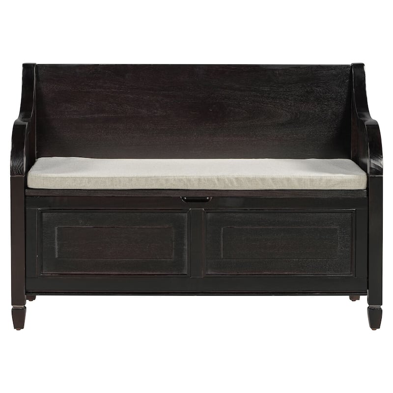 Merax 42” Rustic Style Solid wood Entryway Multifunctional Storage Bench