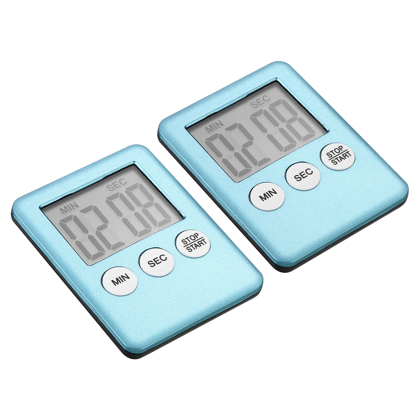 Digital Timer,2Pcs Small Count Down/UP Clock w Magnetic,Kitchen Timer Light  Blue - Light Blue - Bed Bath & Beyond - 36885841