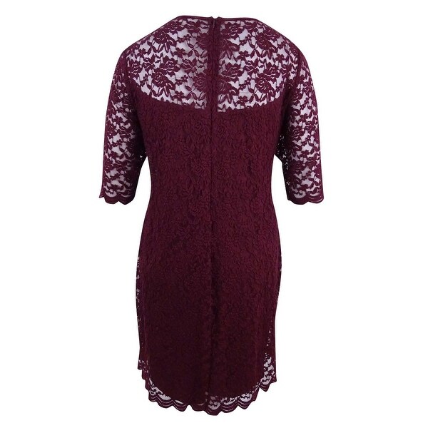 bordeaux lace dress