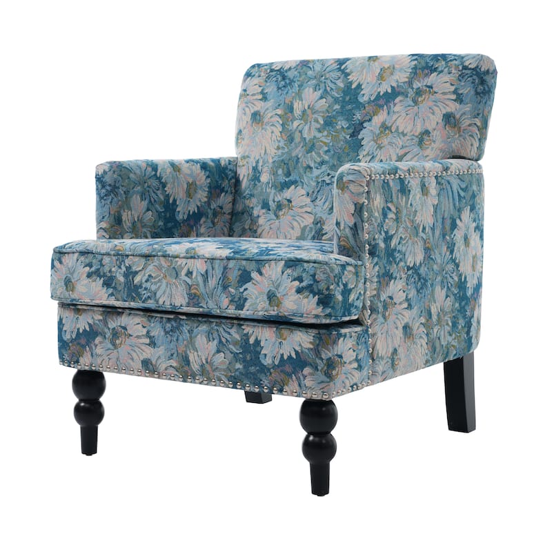 Harrison Tufted Fabric Club Chair by Christopher Knight Home