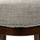 preview thumbnail 21 of 32, Furniture of America Fendeson Transitional Nailhead Swivel Barstool (Set of 2)