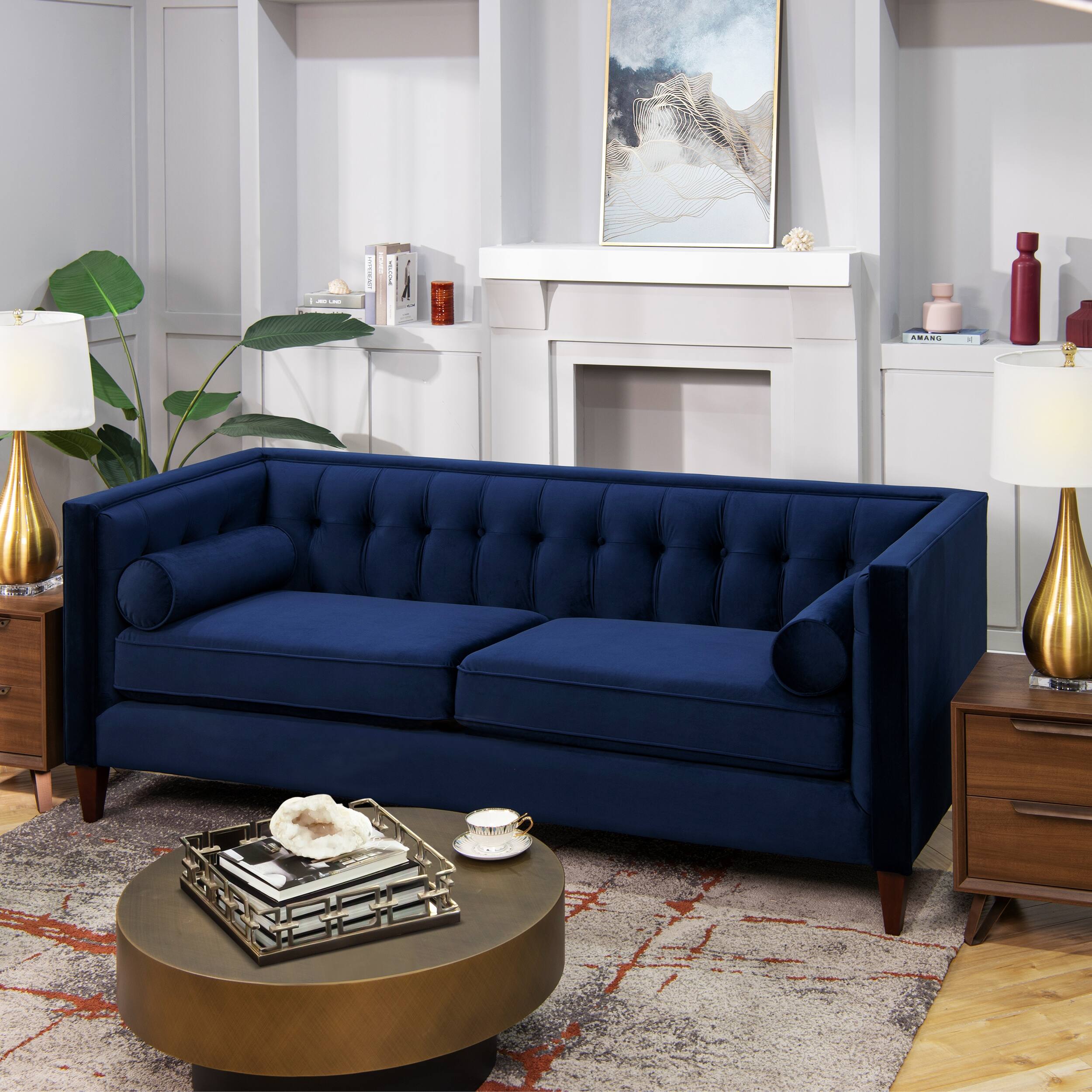 Option Navy Blue Velvet