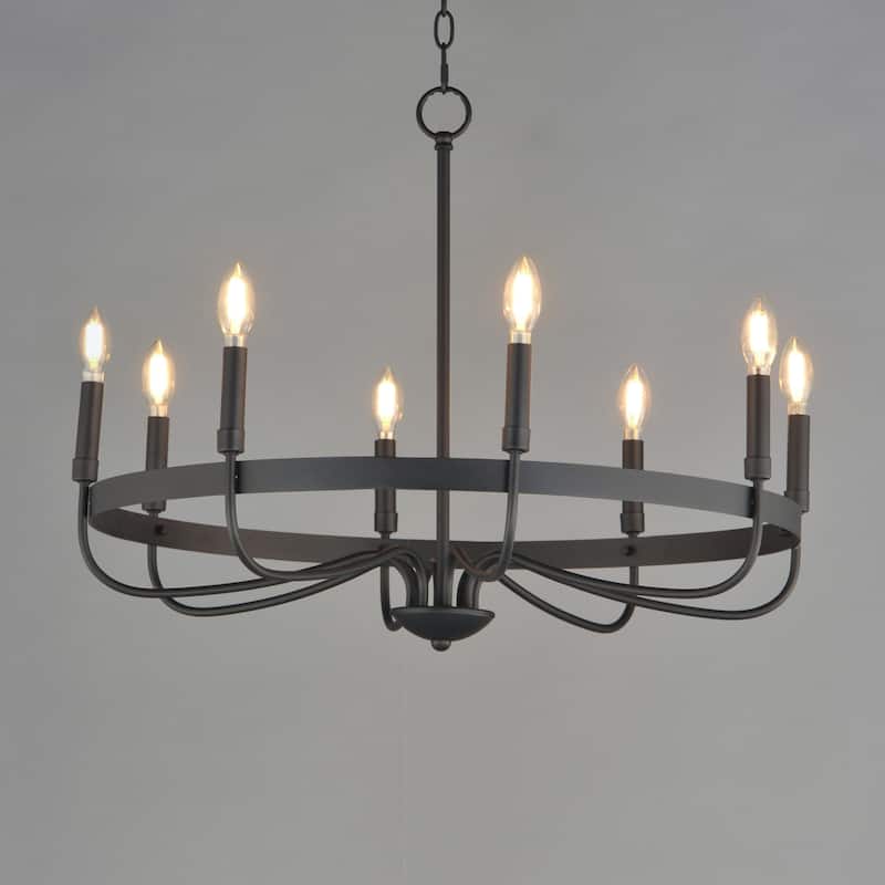 Maxim 14498 Frankie 8 Light 29" Wide Taper Candle Style Chandelier