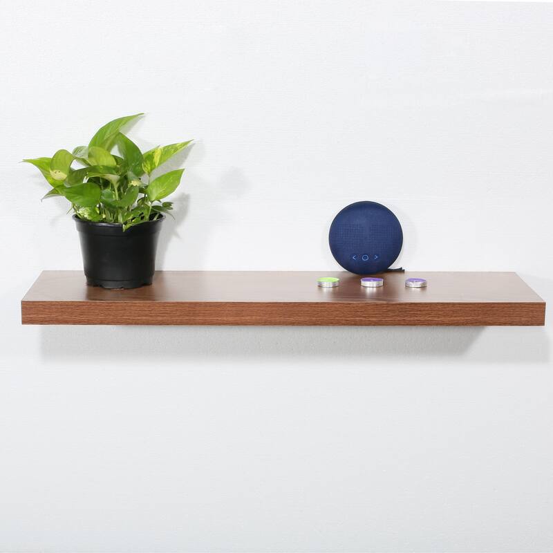 Modern and Contemporary JD Walnut Floating Shelf - 31.5*9.25*1.5 inches
