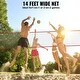 preview thumbnail 3 of 5, Freestanding Volleyball Training Net for Indoor or Outdoor Use - 14 feet