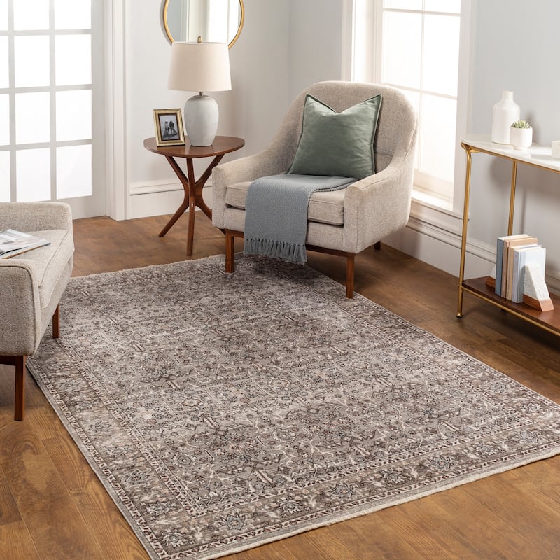 Artistic Weavers Laura Vintage Floral Area Rug - 5' 3" x 7' 9" - Gray