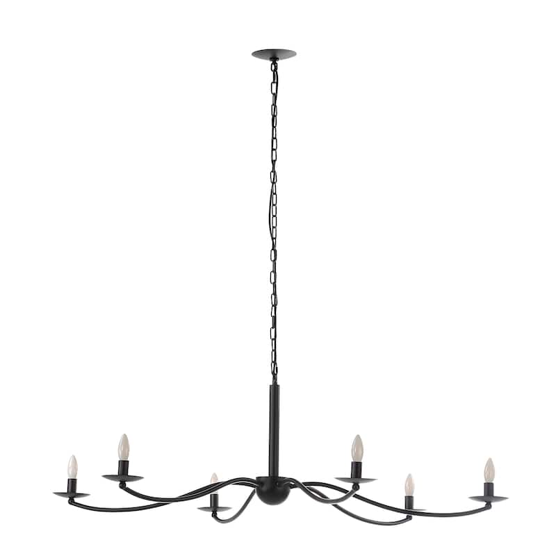 Renwil Landen 75.75" Height Ceiling Fixture, Powder Coated Matte Black