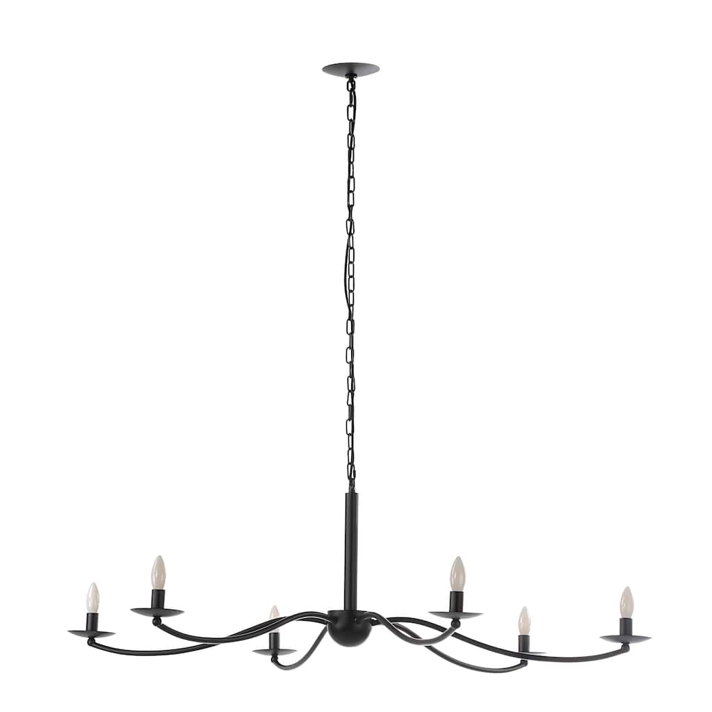 Renwil Landen 75.75" Height Ceiling Fixture, Powder Coated Matte Black