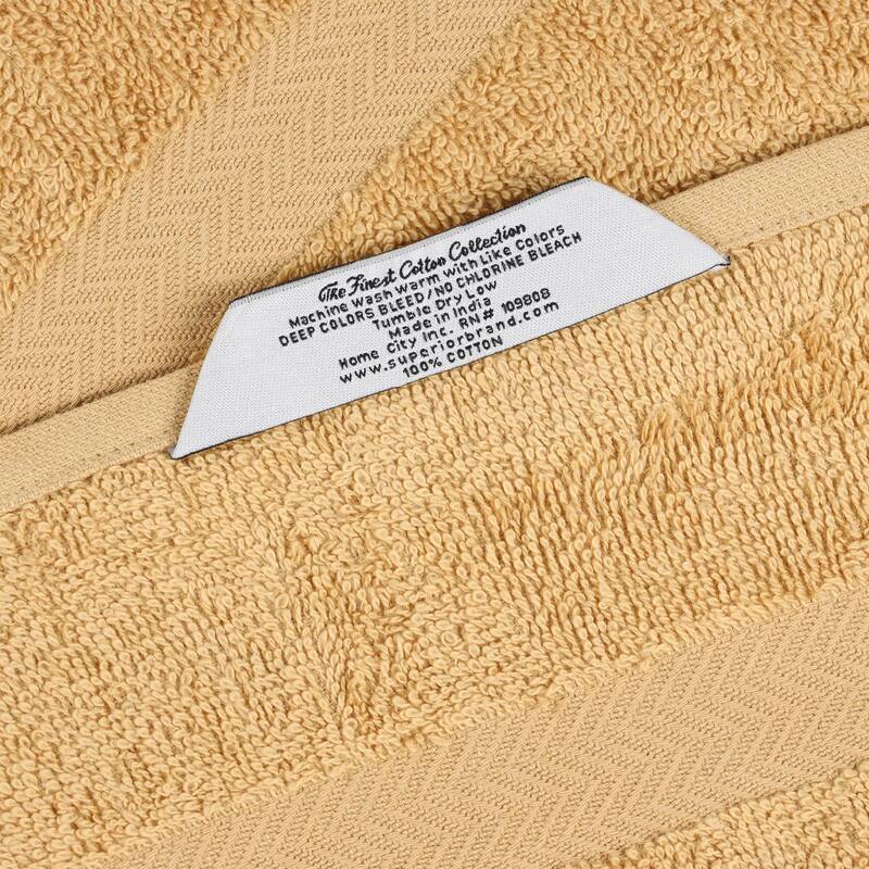 Superior Franklin Cotton Lightweight Face Towel Washcloth Set of 24