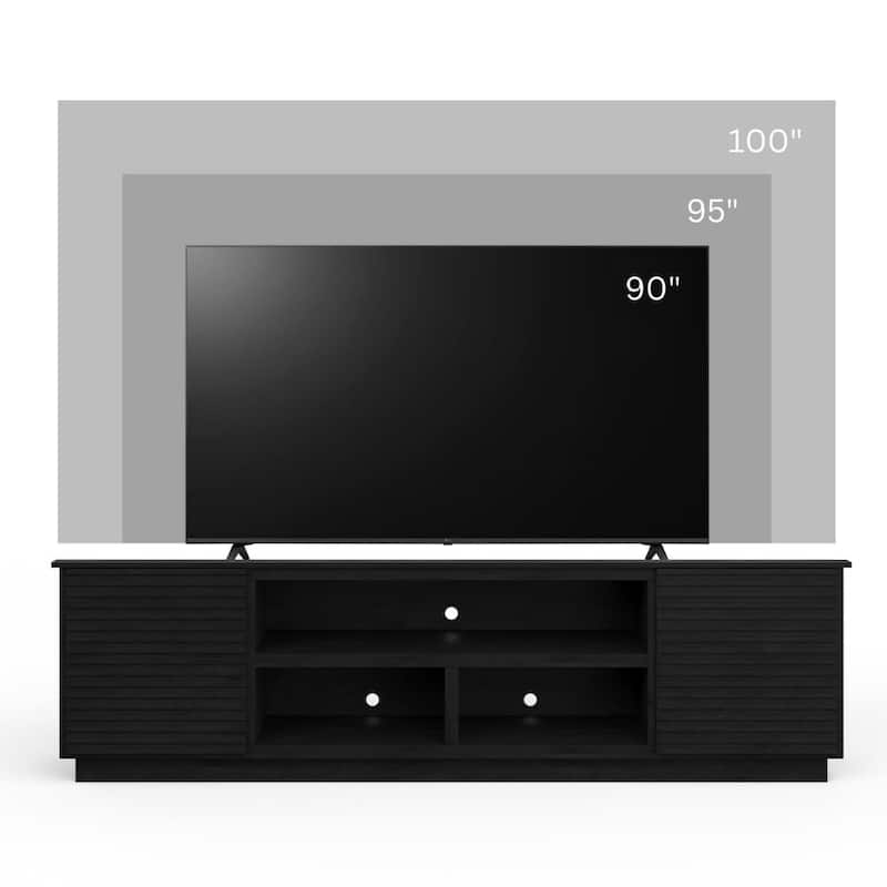 Bridgevine Home Stardust 89 inch TV Stand for TVs up to 100 inches, No Assembly Required