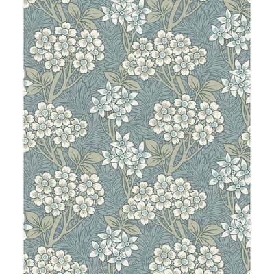 Seabrook Designs Floral Vine Nonwoven Unpasted Wallpaper