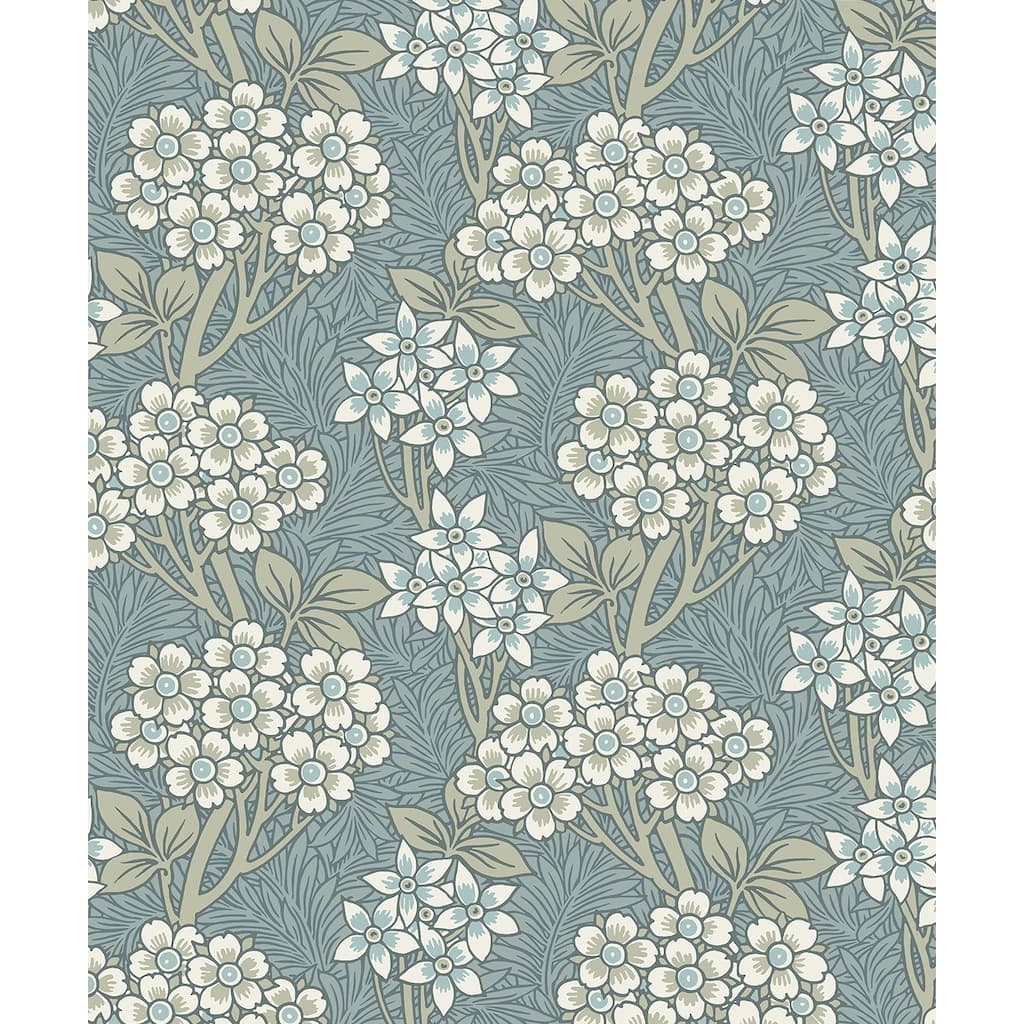 Seabrook Designs Floral Vine Nonwoven Unpasted Wallpaper