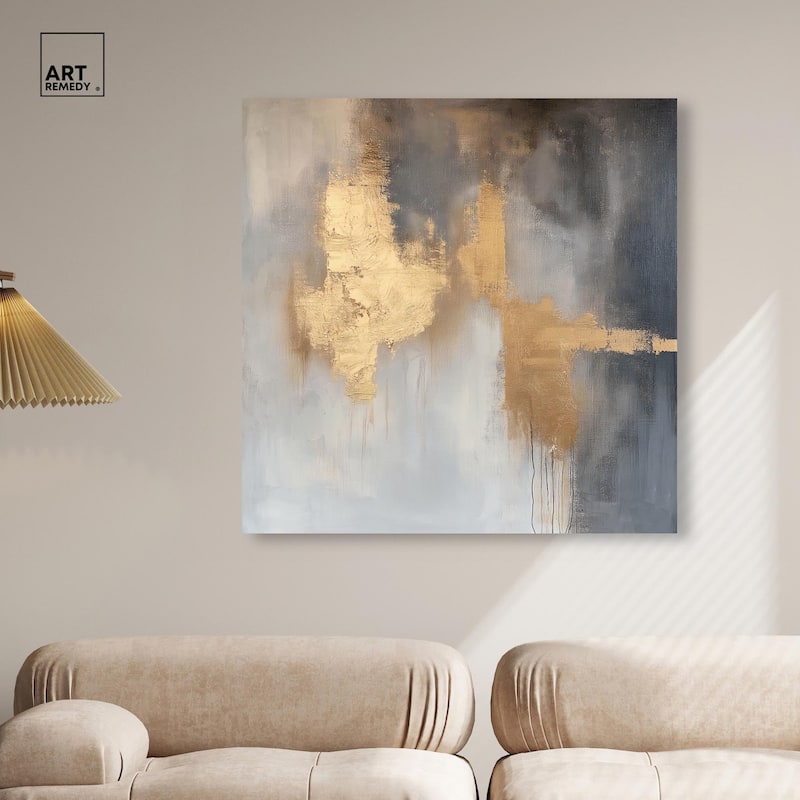 Golden Imprint Canvas by Art Remedy, Gallery Wrapped