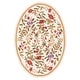 preview thumbnail 27 of 104, SAFAVIEH Handmade Chelsea Jalisa French Country Floral Wool Rug 4'6" x 6'6" Oval - Ivory - Oval