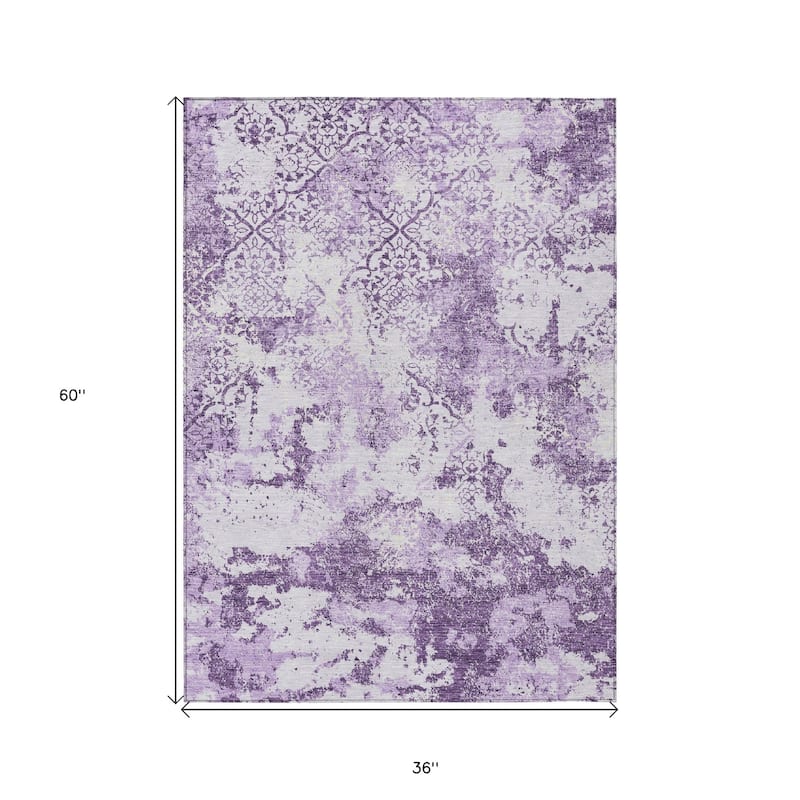 HomeRoots Floral Transitional Rectangle Outdoor Rug