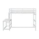 preview thumbnail 9 of 22, Twin High Loft Bed with Ladder landing Platform and Guardrails, White