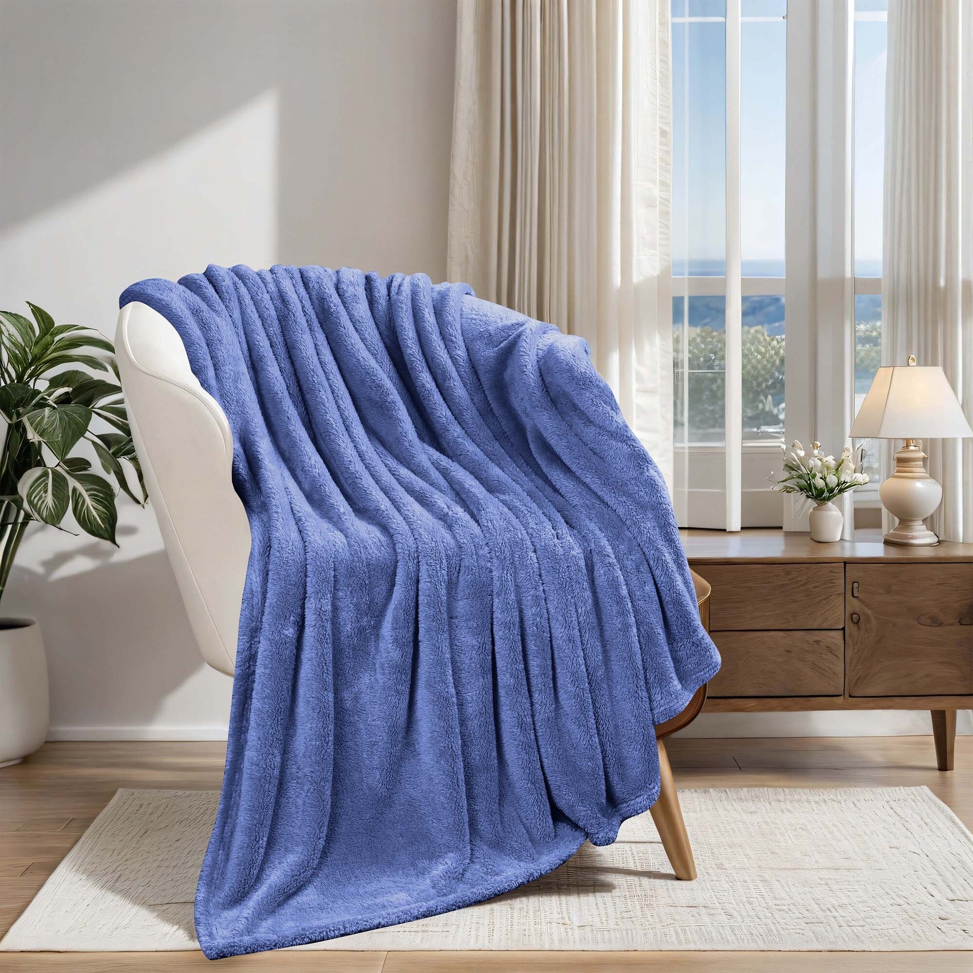 Superior Ultra Soft Plush Fleece Throw and Blanket