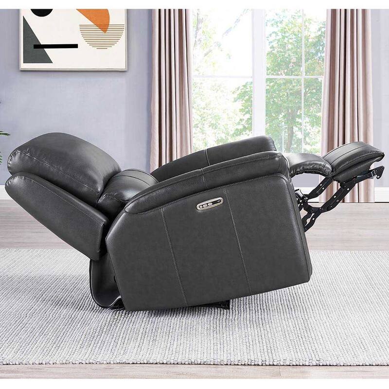 Hydeline Erindale Zero Gravity Power Recline and Headrest Top Grain Leather Recliner