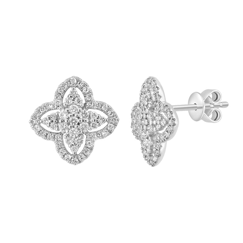 EFFY 14K White Gold Diamond Earrings