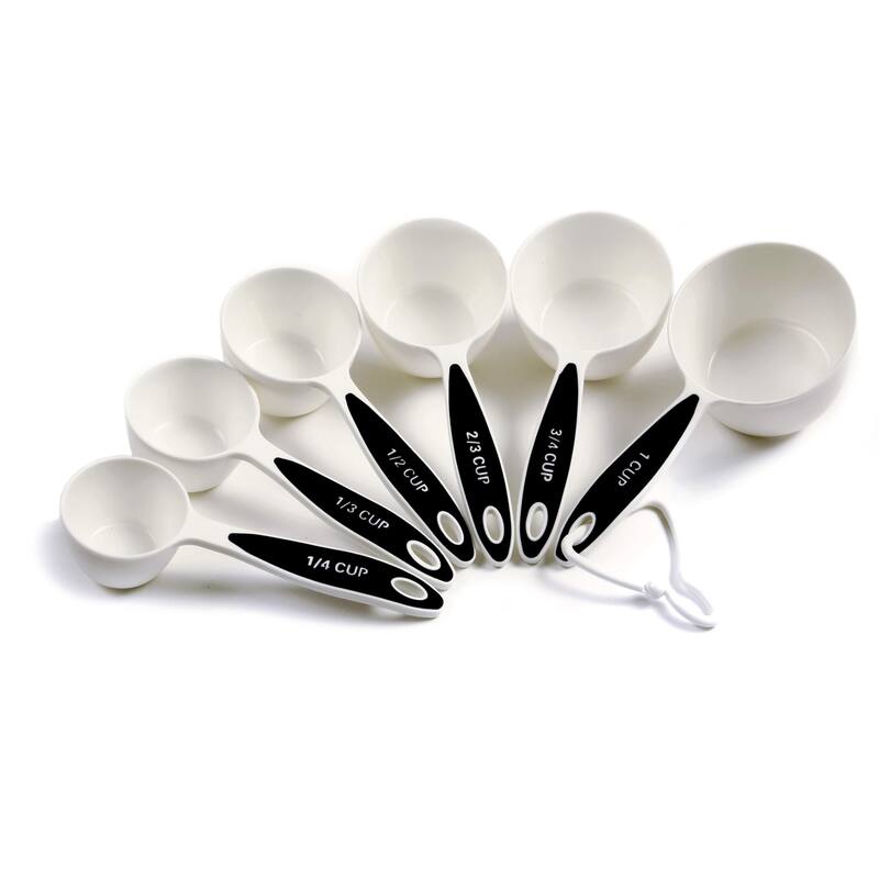 Norpro 6-Piece Grip-Ez Plastic Measuring Cup Set - White