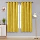 preview thumbnail 68 of 106, Deconovo Silver Line 52 Width Curtain Panel Pair (2 Panel) W52" x L72" - Mellow Yelllow