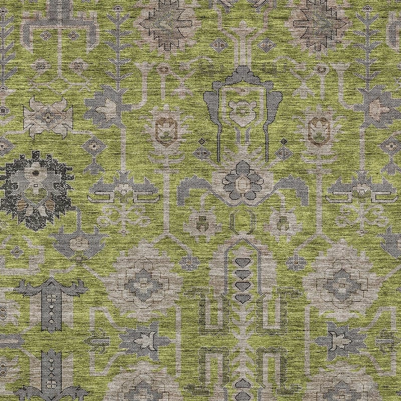 HomeRoots Oriental Traditional Rectangle Outdoor Rug