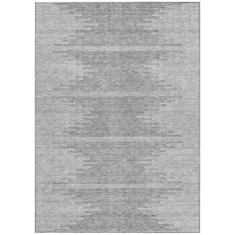 HomeRoots Abstract Transitional Rectangle Outdoor Rug