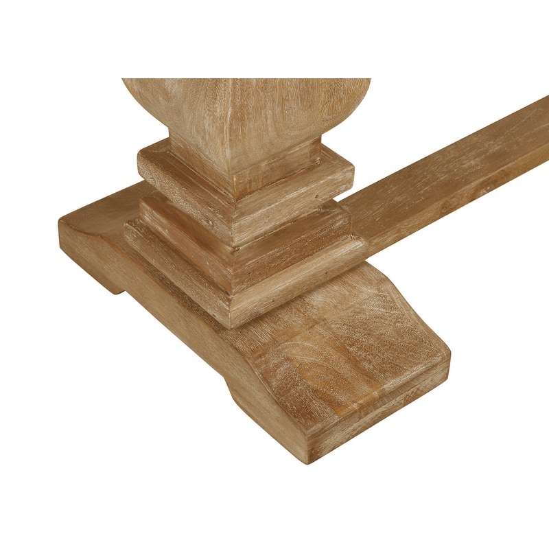 Charleston 63-inch Double Pedestal Mango Wood Console Table