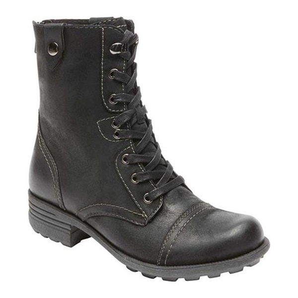Rockport Women's Cobb Hill Bethany Boot Black Full Grain Leather