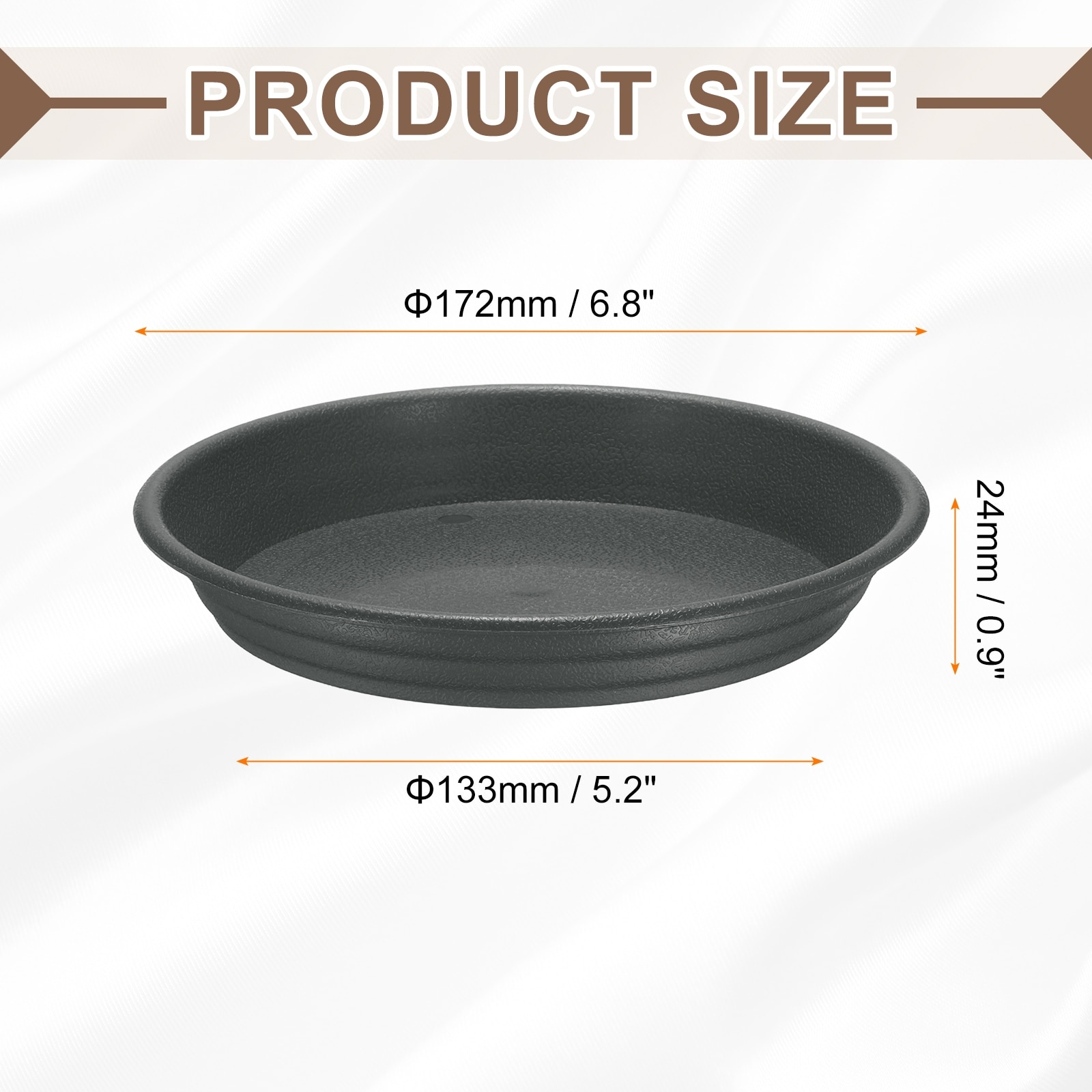 Plastic Plant Saucer Round Drip Trays Flower Pot Saucers Flower Base Bottom Drainage Trays for Indoors Outdoors Planters