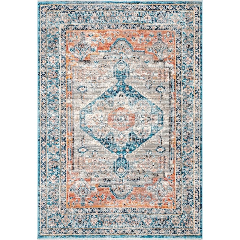 Nuloom Traditional Vintage Medallion Correa Area Rug