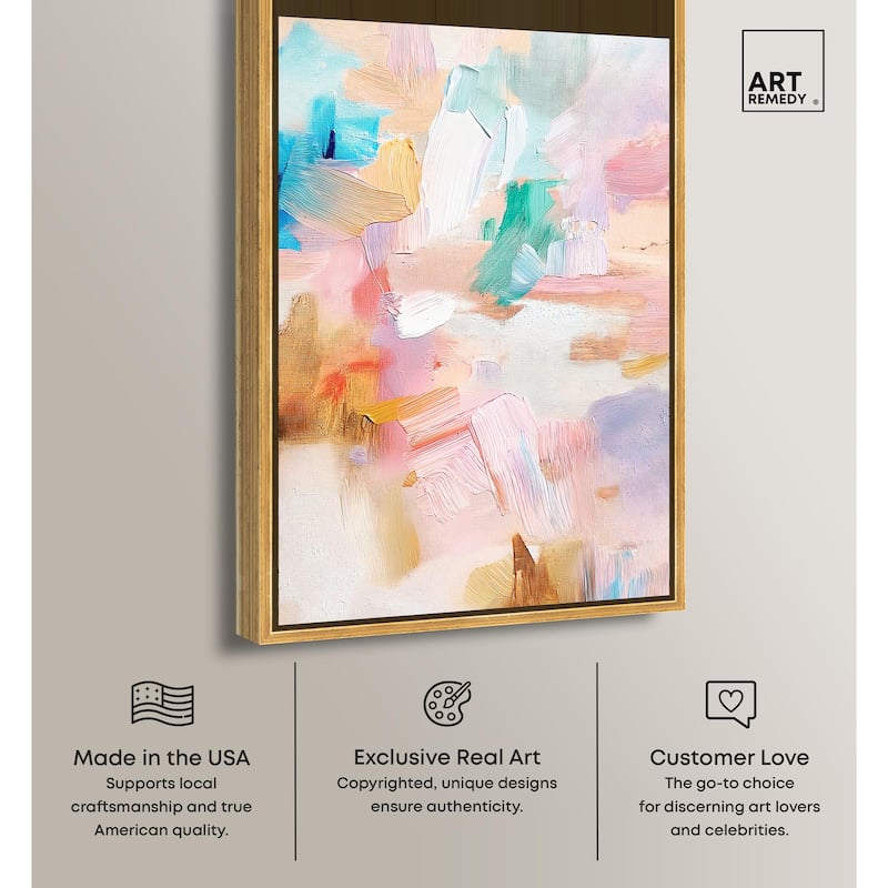 Rose Quartz II Canvas by Art Remedy