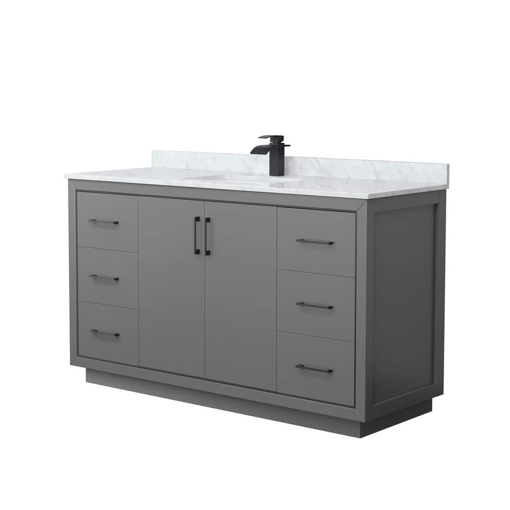 Wyndham Collection WCF1111-60S-NAT-MXX Icon 60" Free Standing Single