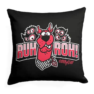 Warner Brothers Scooby Doo Ruh Roh 18 Inch Throw Pillow