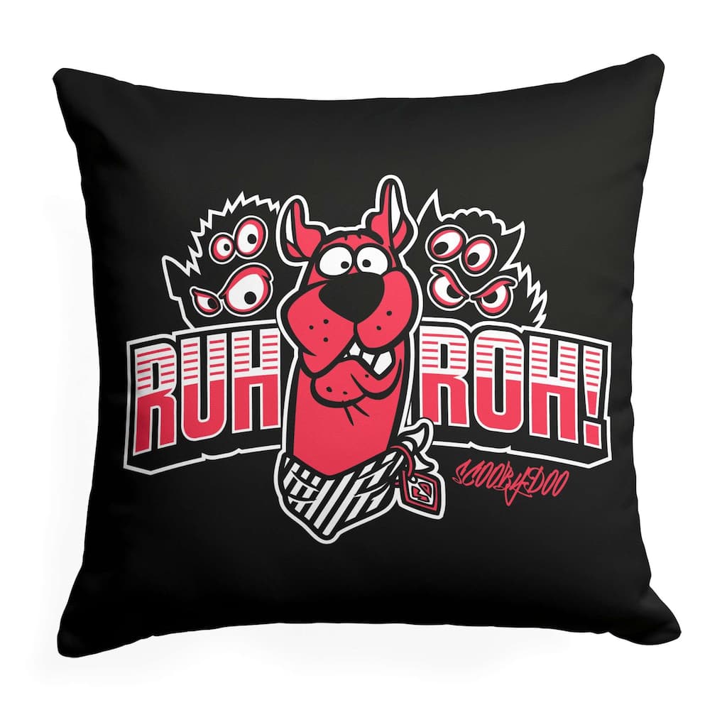 Warner Brothers Scooby Doo Ruh Roh 18 Inch Throw Pillow