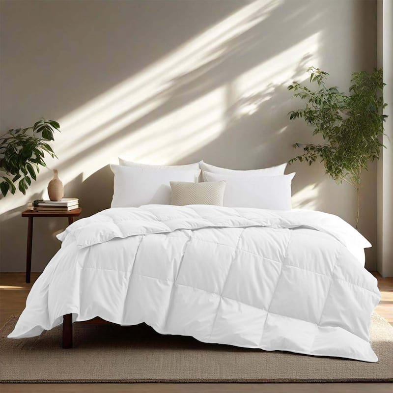 Lightweight Premium White Goose Down Comforter Duvet Insert for Summer
