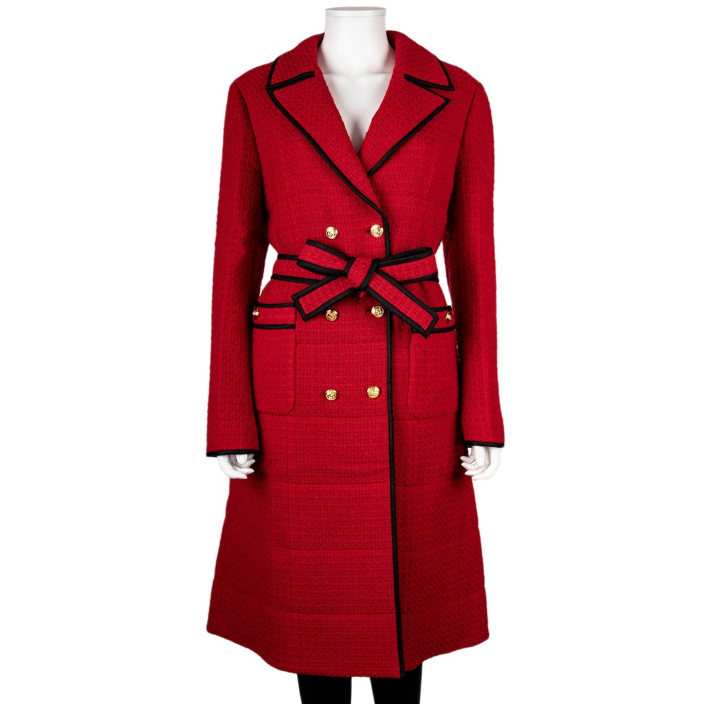 Gucci Double Breasted Wool Coat