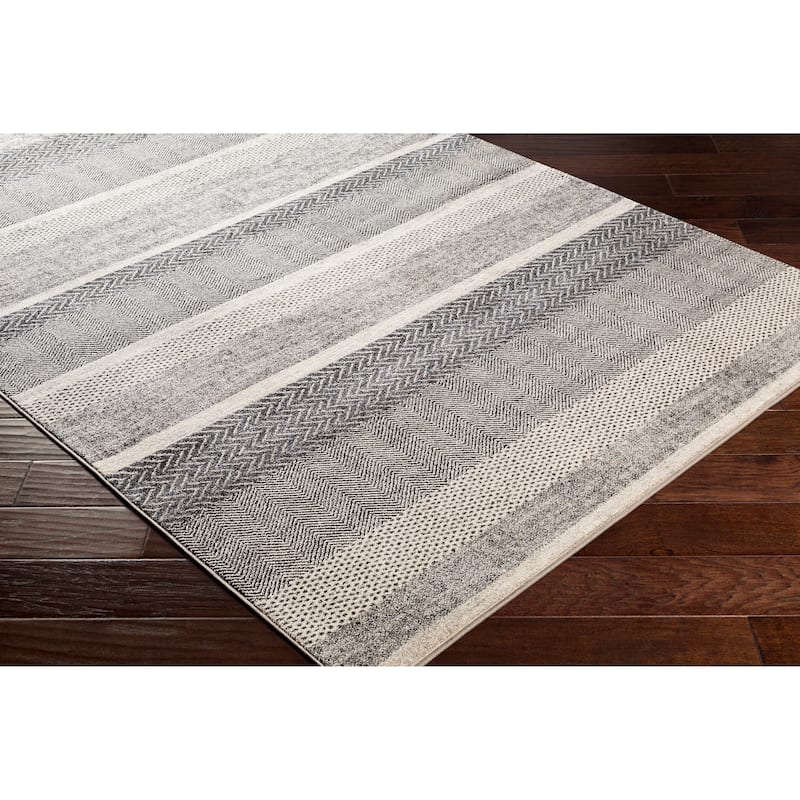 Livabliss Elfman Bohemian Stripe Area Rug
