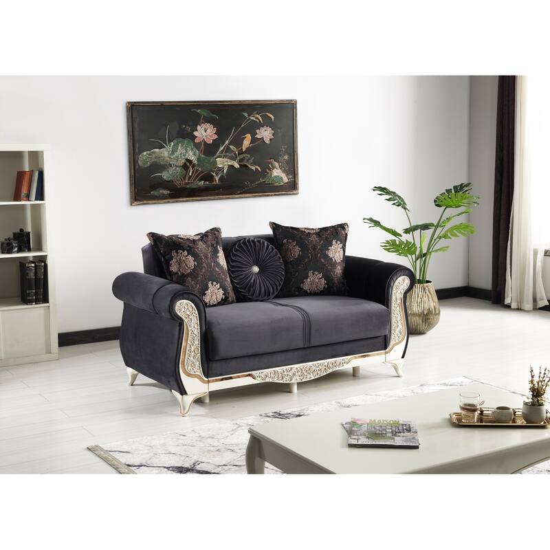 Tonlar 65" Rolled arms Sleeper Loveseat